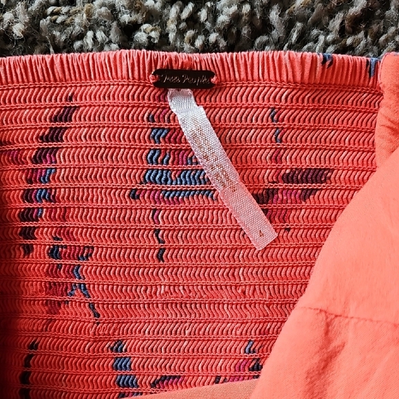 Free People Coral Strapless Love Bird Dress - Picture 3 of 9